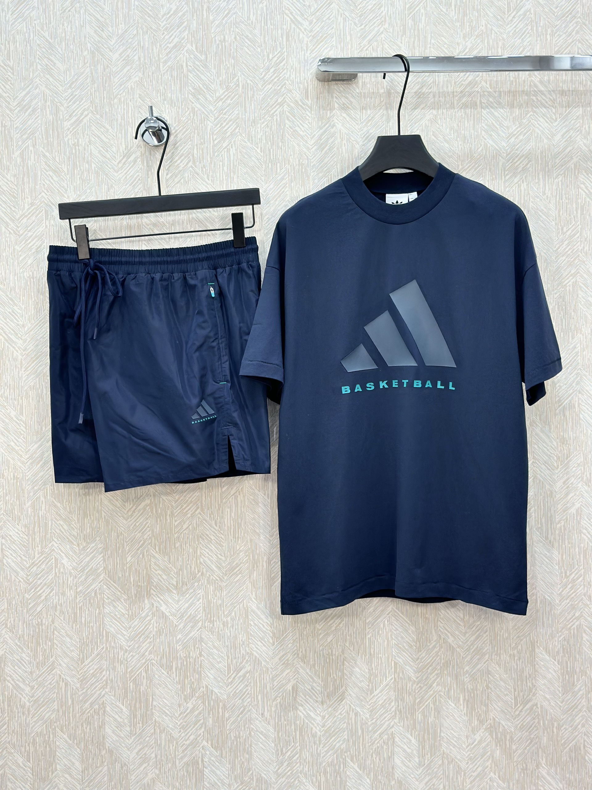 Bộ, Set hè Adidas Basketball logo 3 sọc basic Like Auth on web VTN